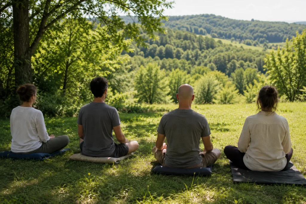 Méditation extérieure Cornélius escale nature lot
