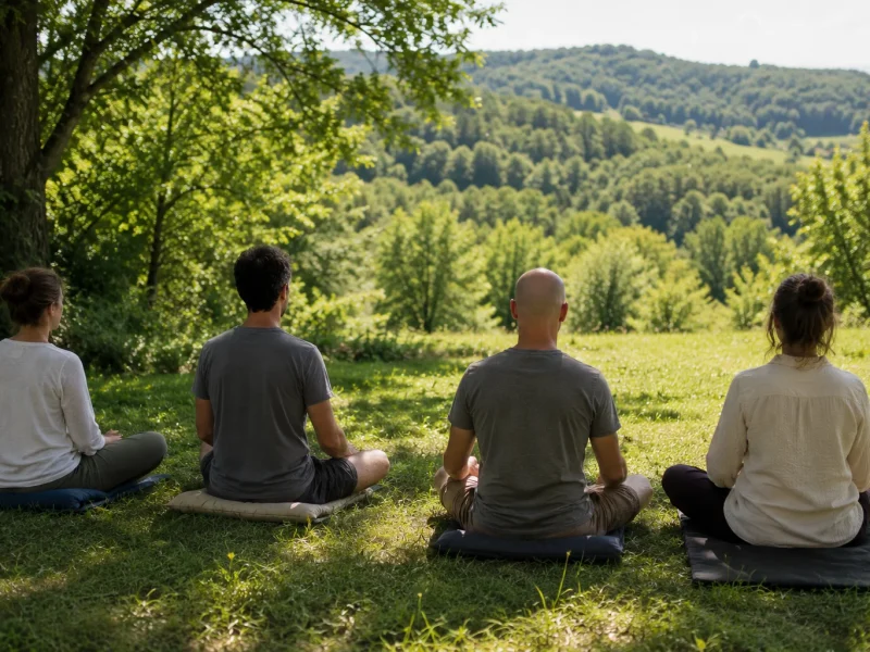 Méditation extérieure Cornélius escale nature lot
