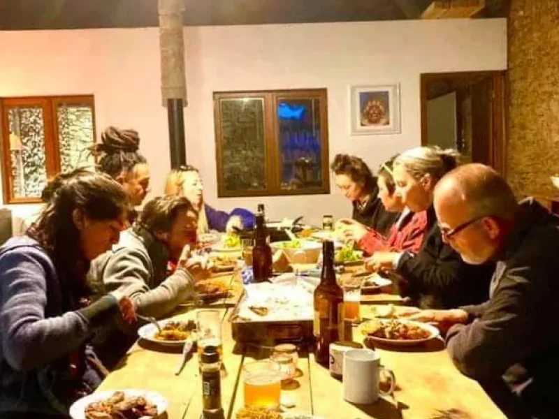 Repas partage convivial grange lot