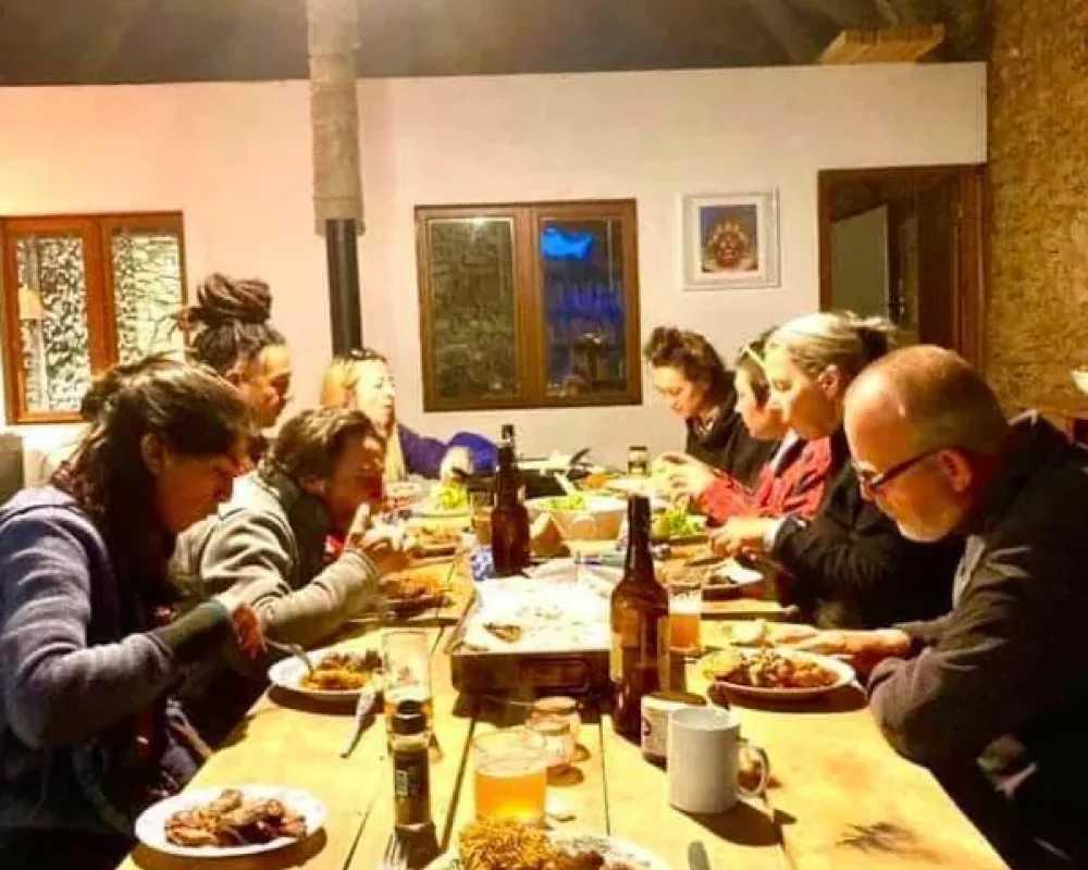 Repas partage convivial grange lot